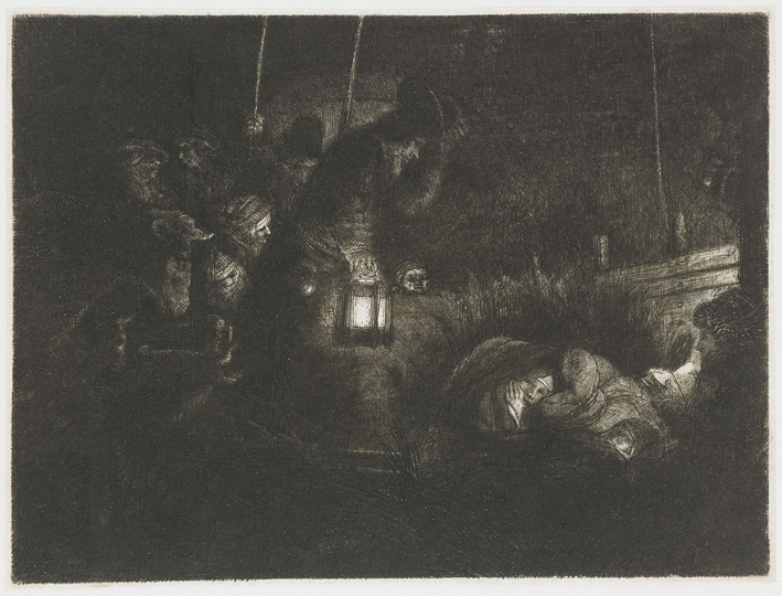  伦勃朗·梵·莱茵 Rembrandt van Rijn——夜晚的油灯2